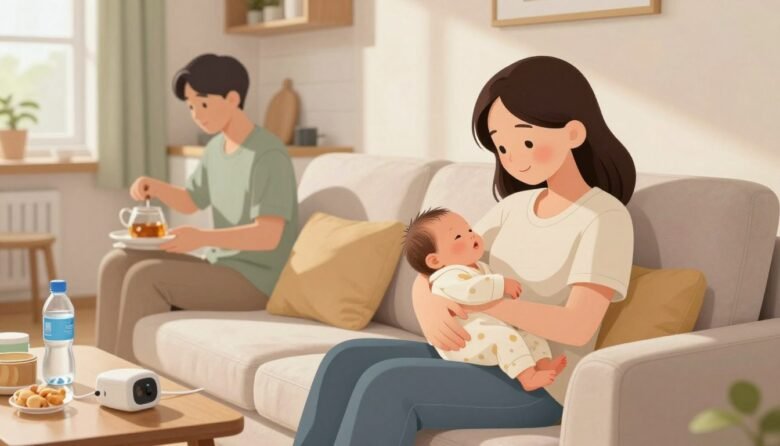 how to support partner after baby